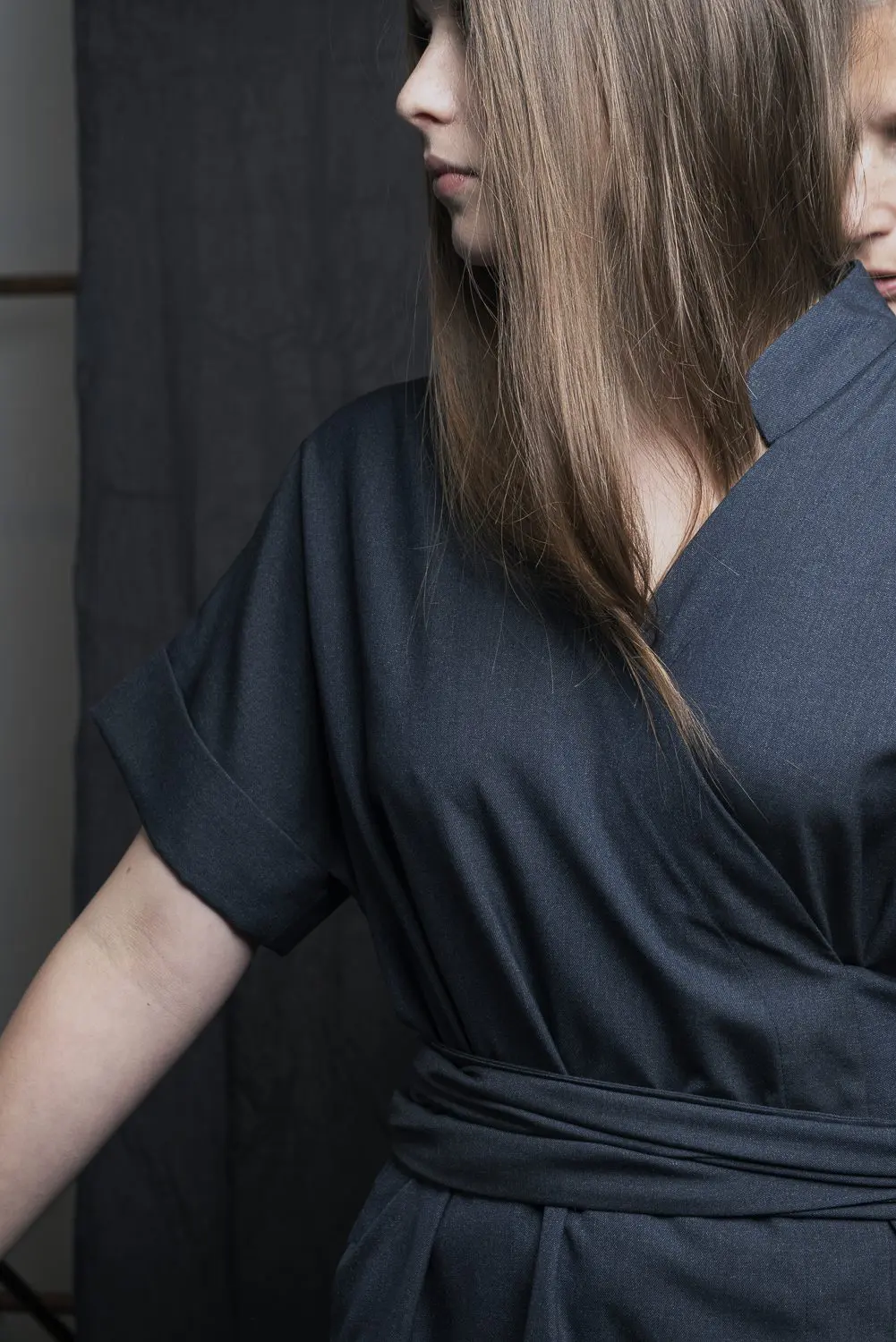 Very Dark Blue Dress - Image 5