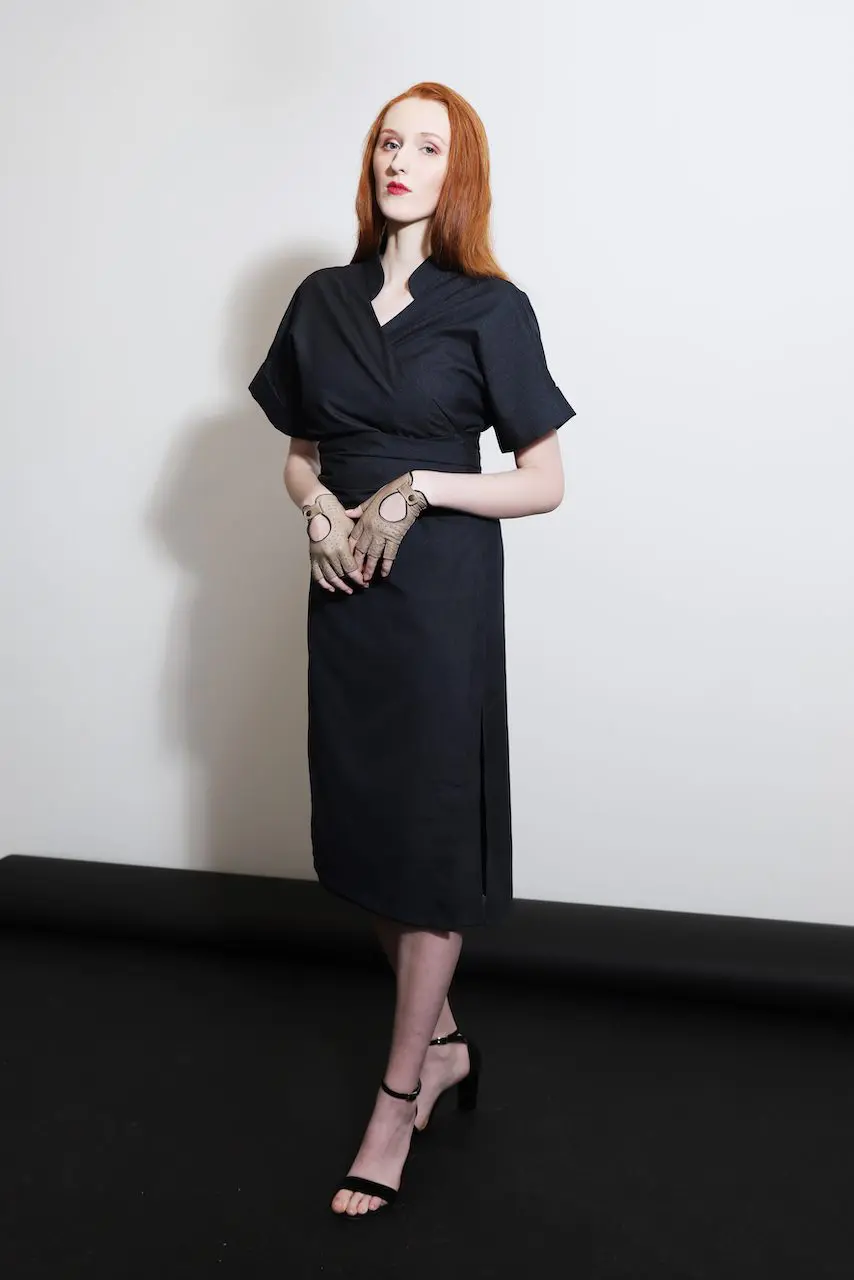 Very Dark Blue Dress - Image 3