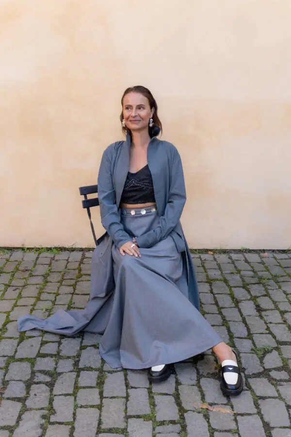 Dlouhá sukně šedá