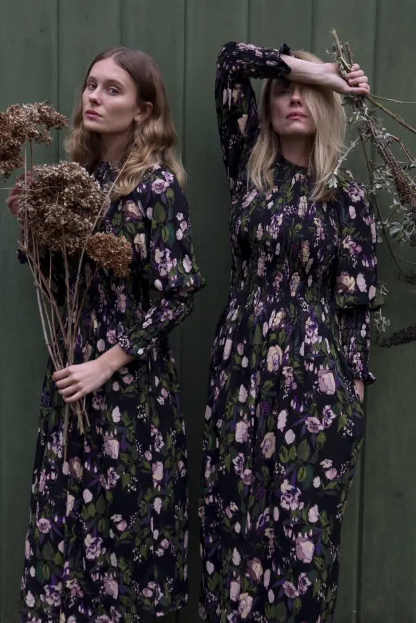 Winter garden flower dress