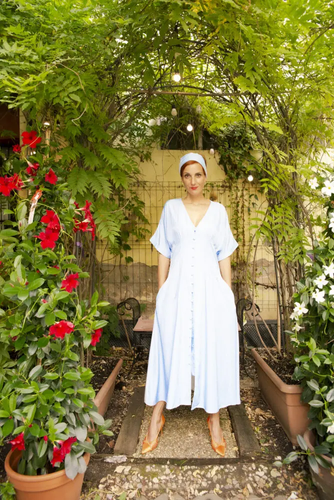 KimonoKošilové šaty – Nebeská