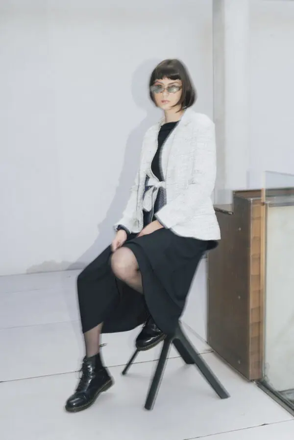 Sako alla Chanel jakoby pistáciová