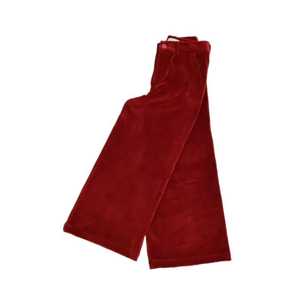 Bordeaux manšetrové kalhoty