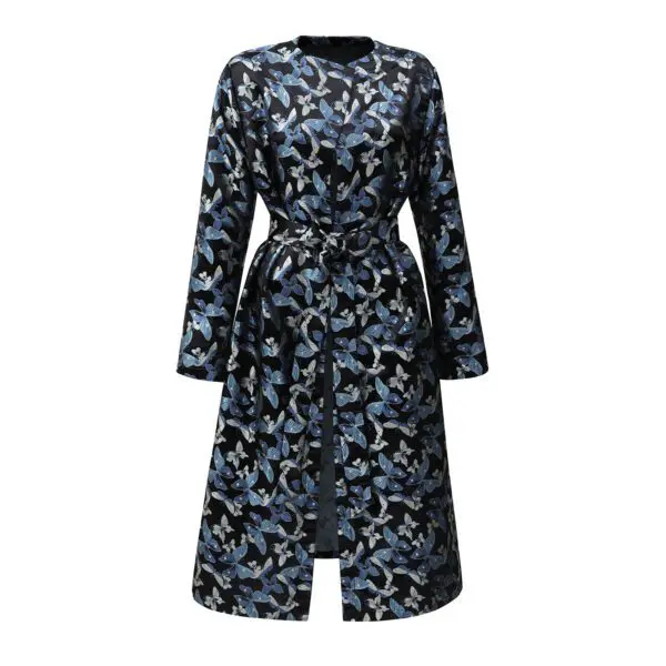 The Butterfly Brocade Silk Coat - SOLD