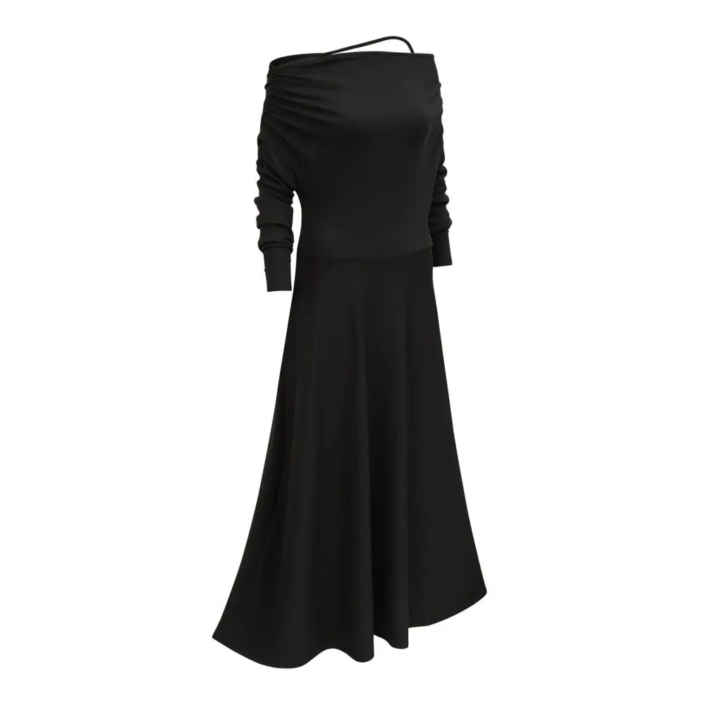 Šaty černý vodopád