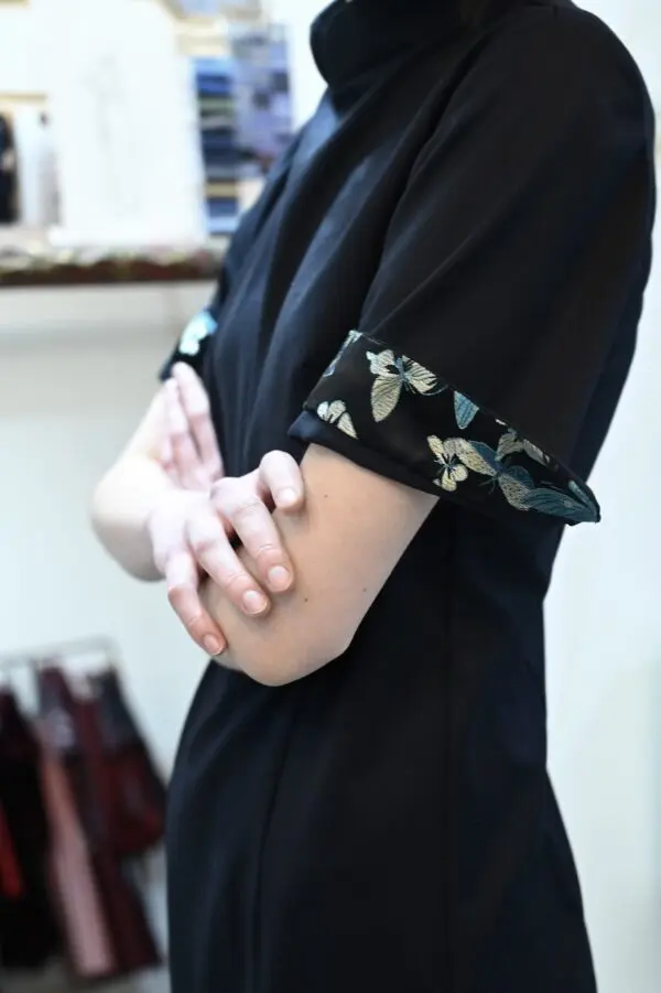 Qipao šaty tmavě modré