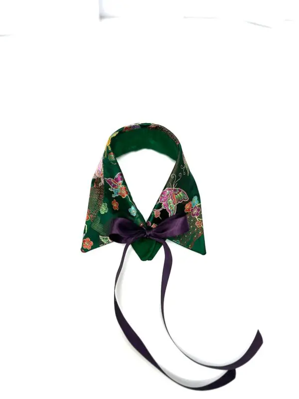 Silk Brocade ZeroWaste Collar