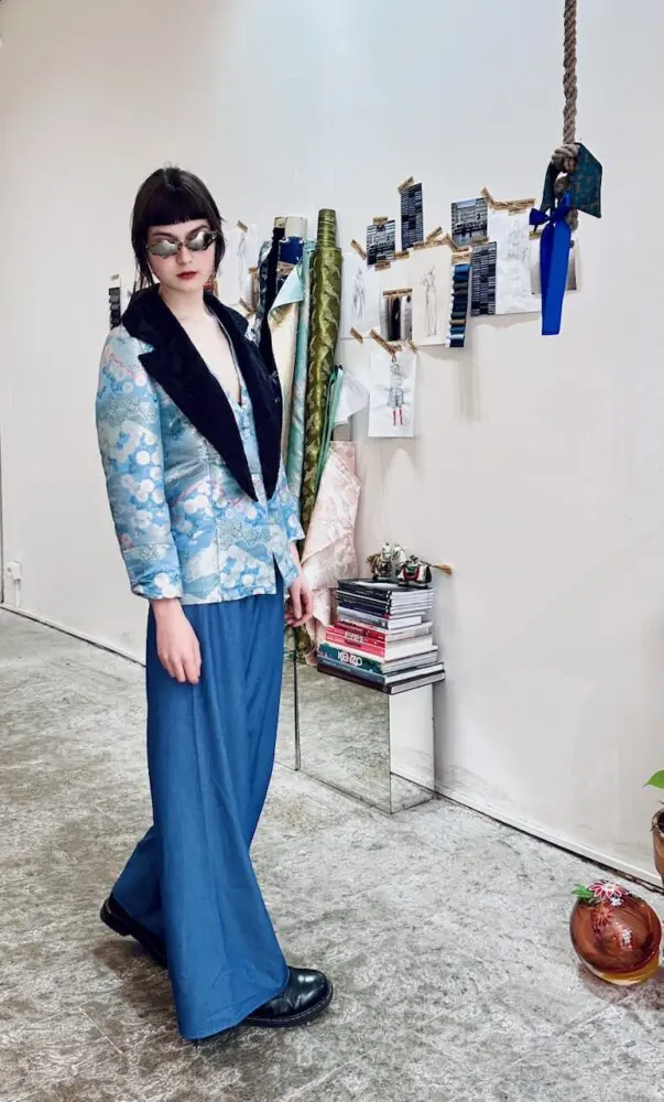 Zero-Waste Brocade Blazer