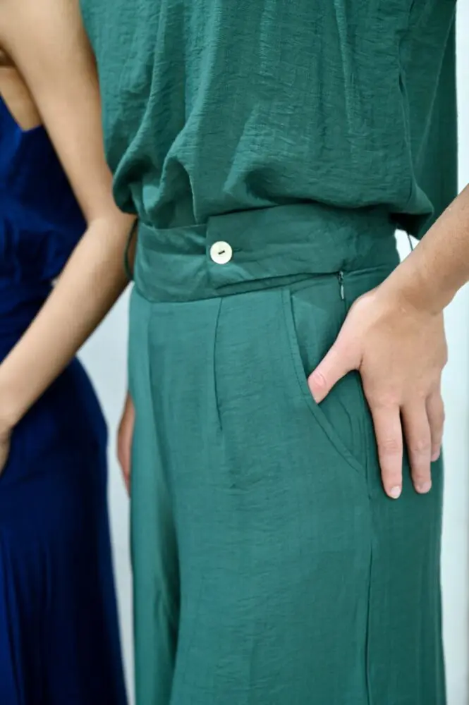 Wide Trousers – Green