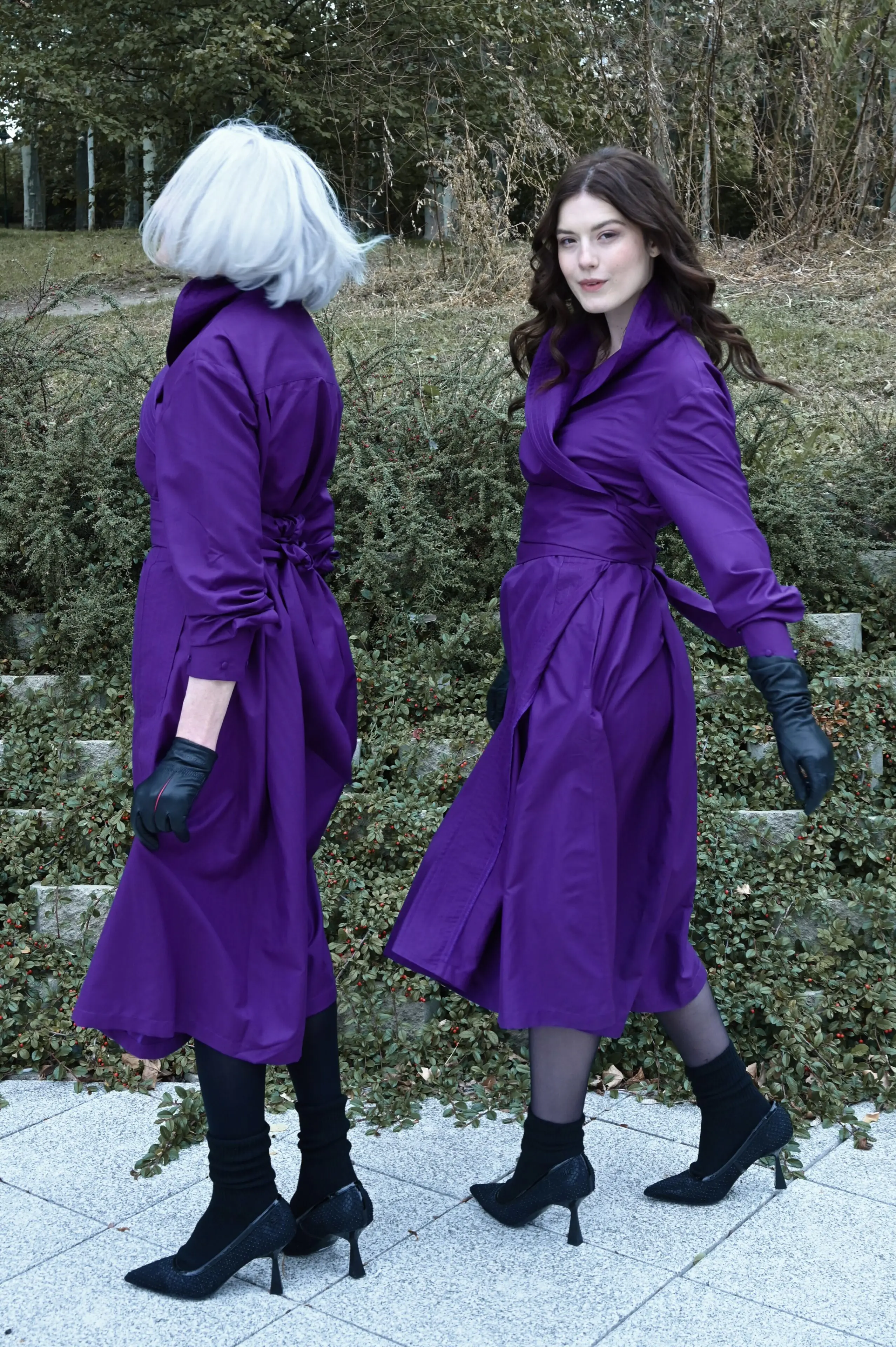 Wrap Dress Purple - Image 4
