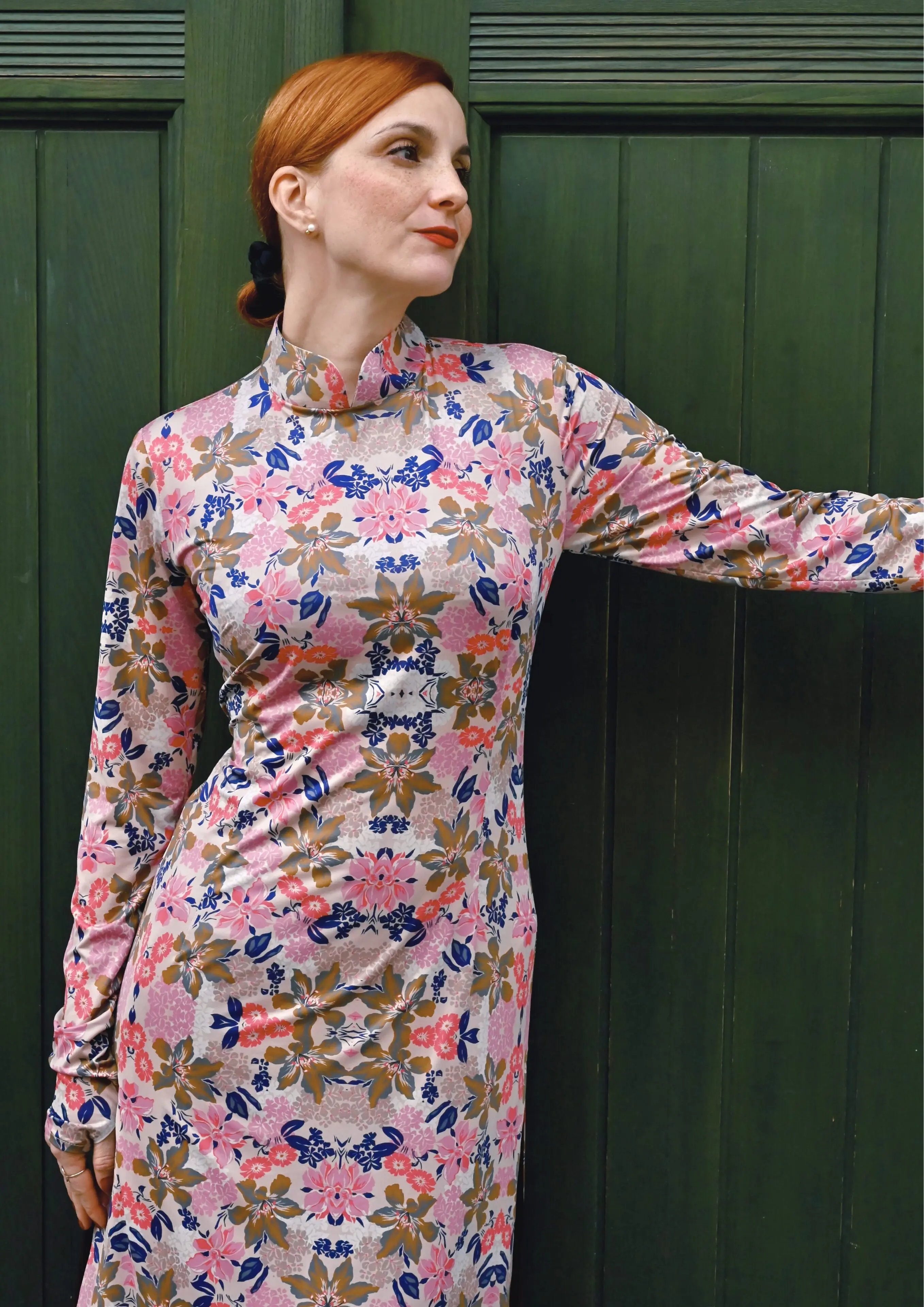 Flower-Power Qipao Dress - Image 2