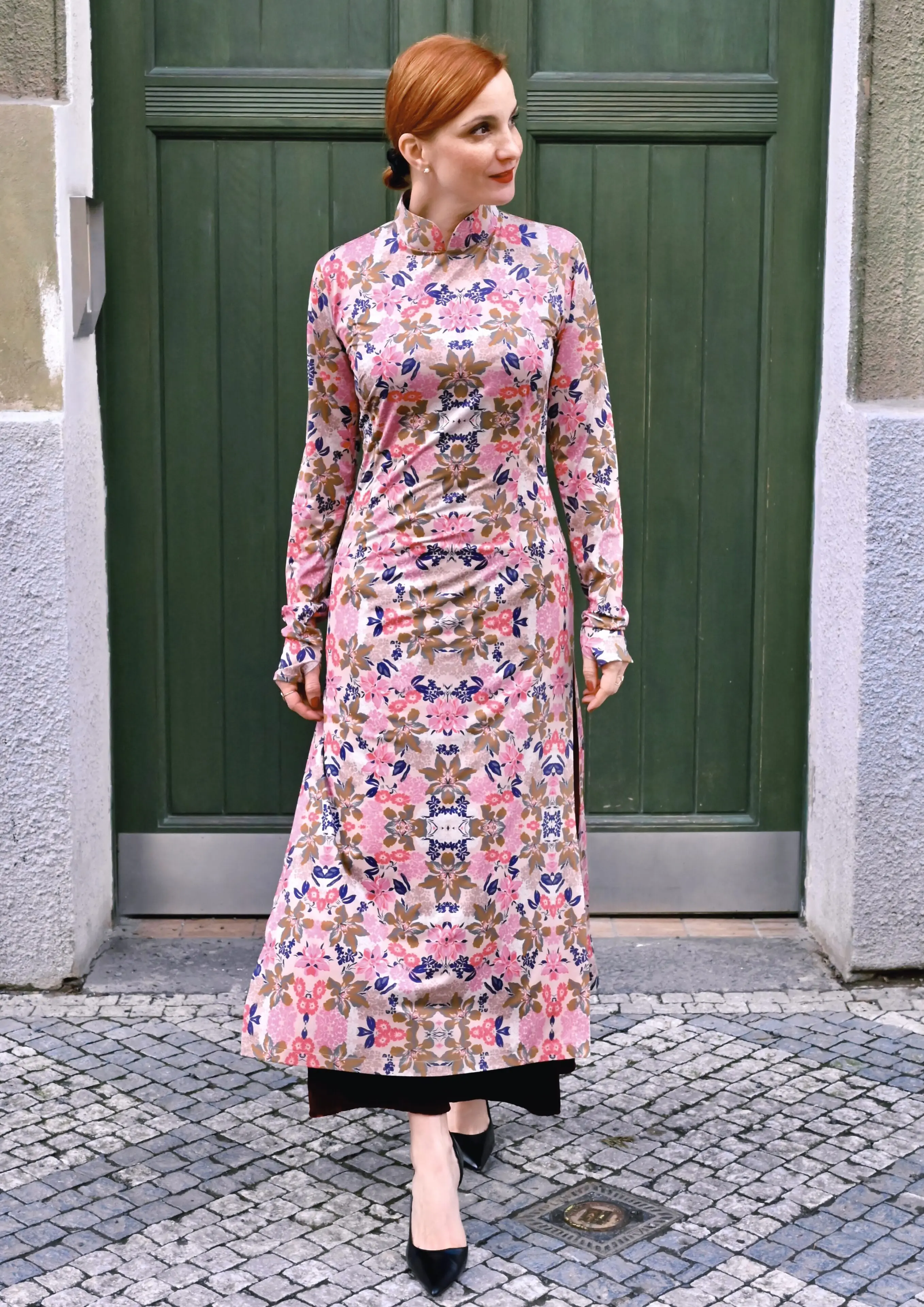 Flower-Power Qipao Dress - Image 4