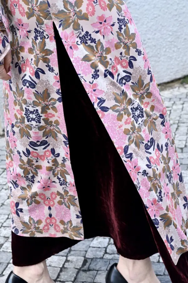 Flower-Power Qipao Dress