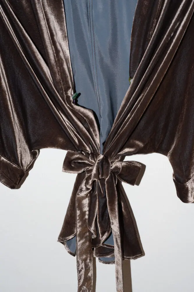 Signature Sametové Hedvábné Kimono