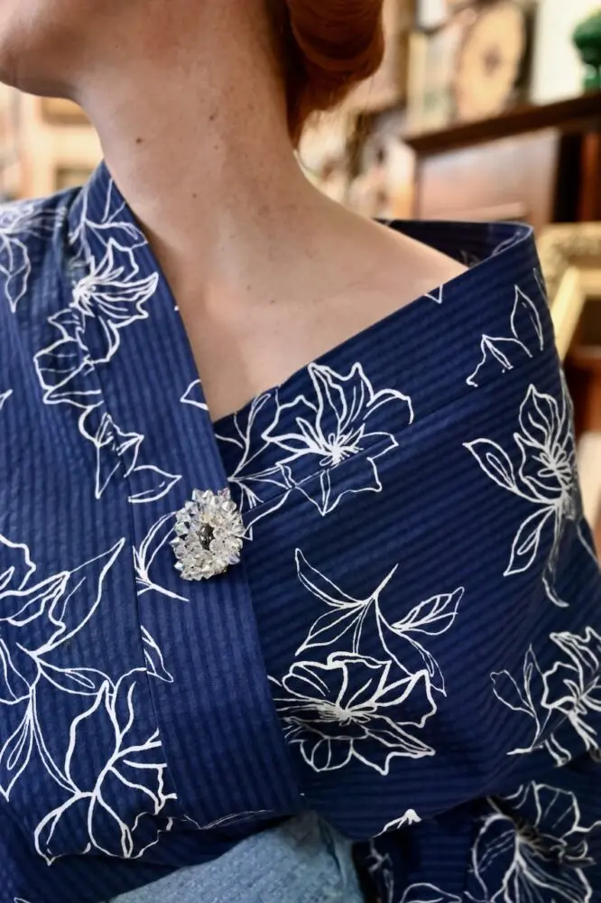 Kimono Halenka – ModroBílé