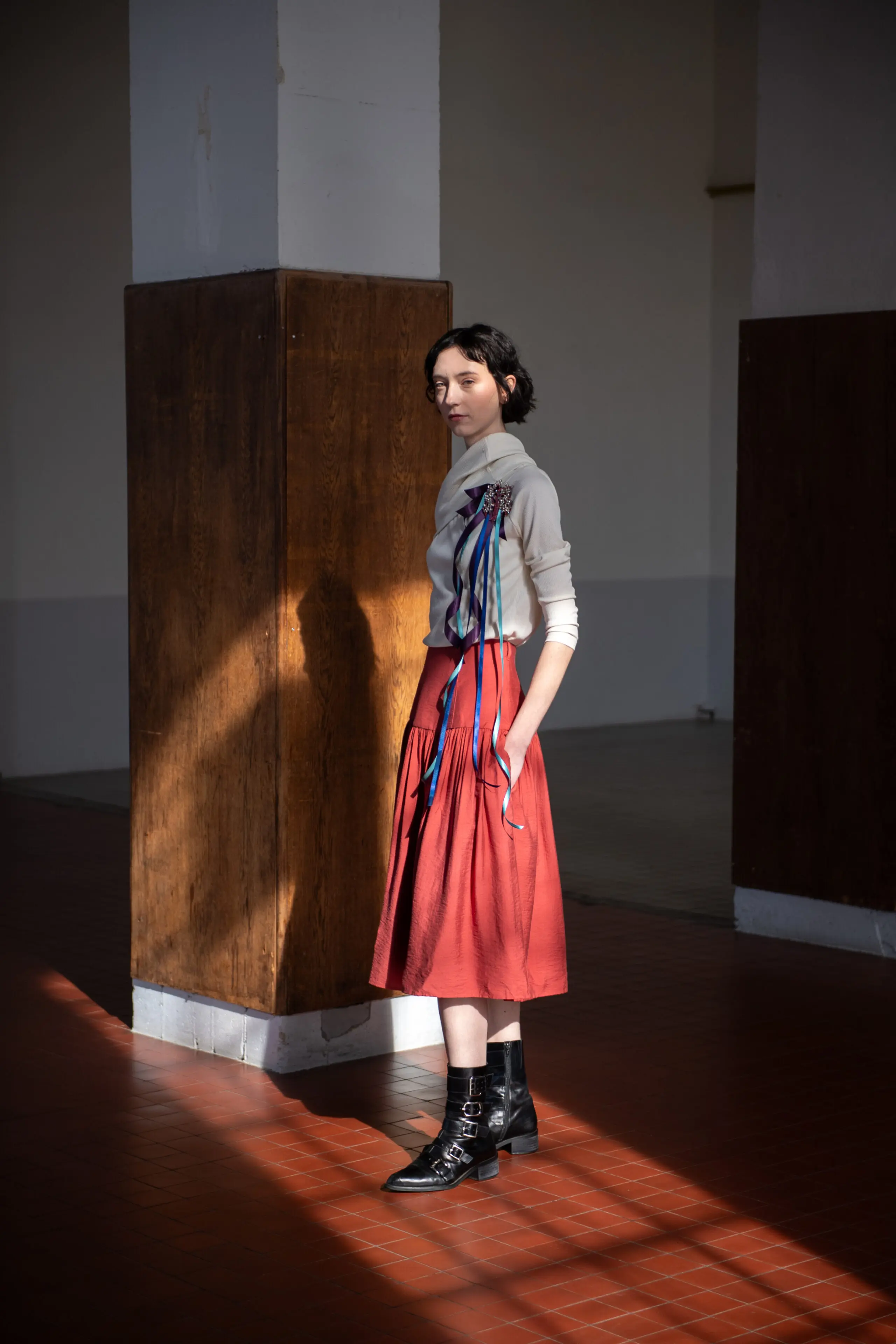 Peach skirt - Image 6