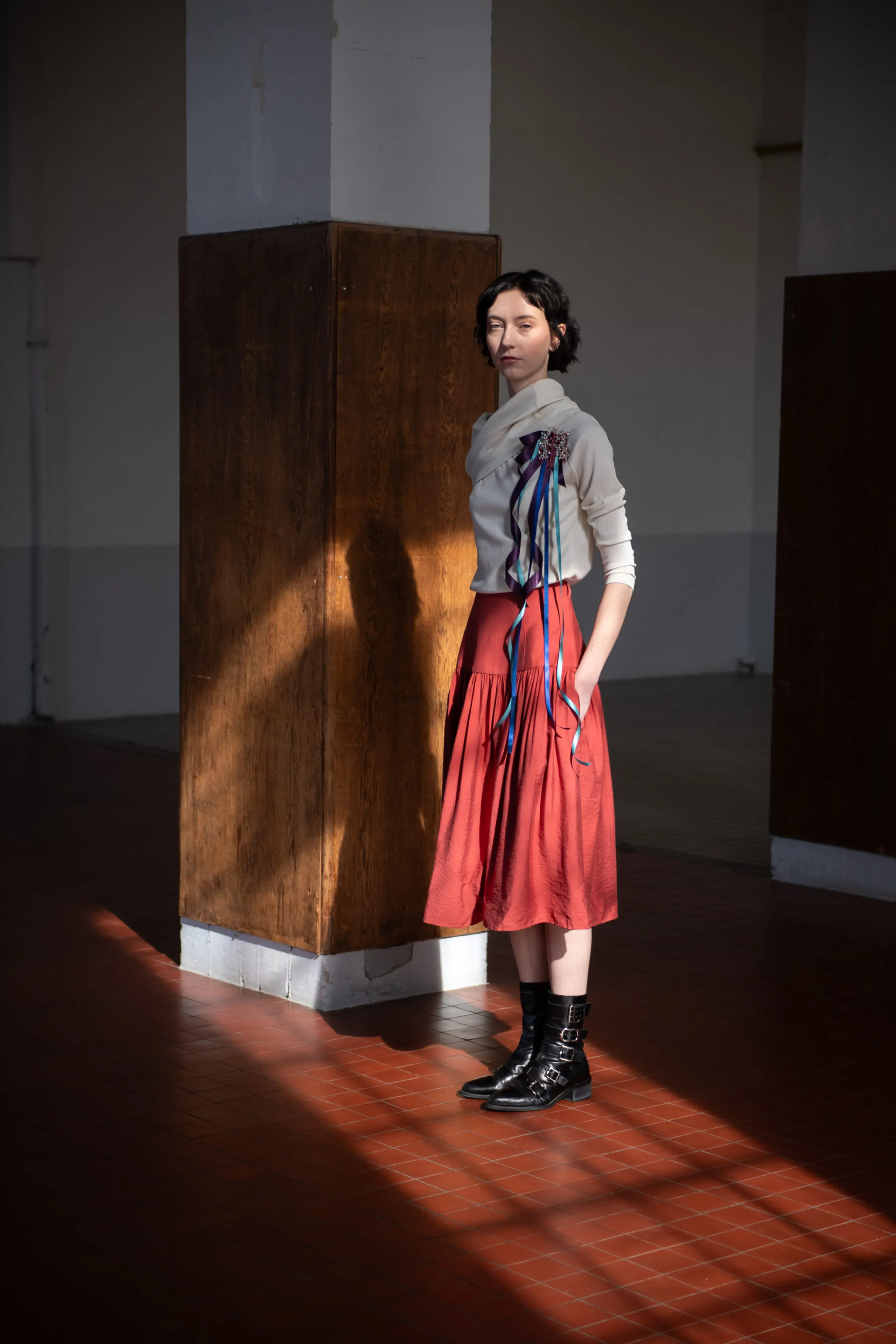 Peach skirt - Image 8