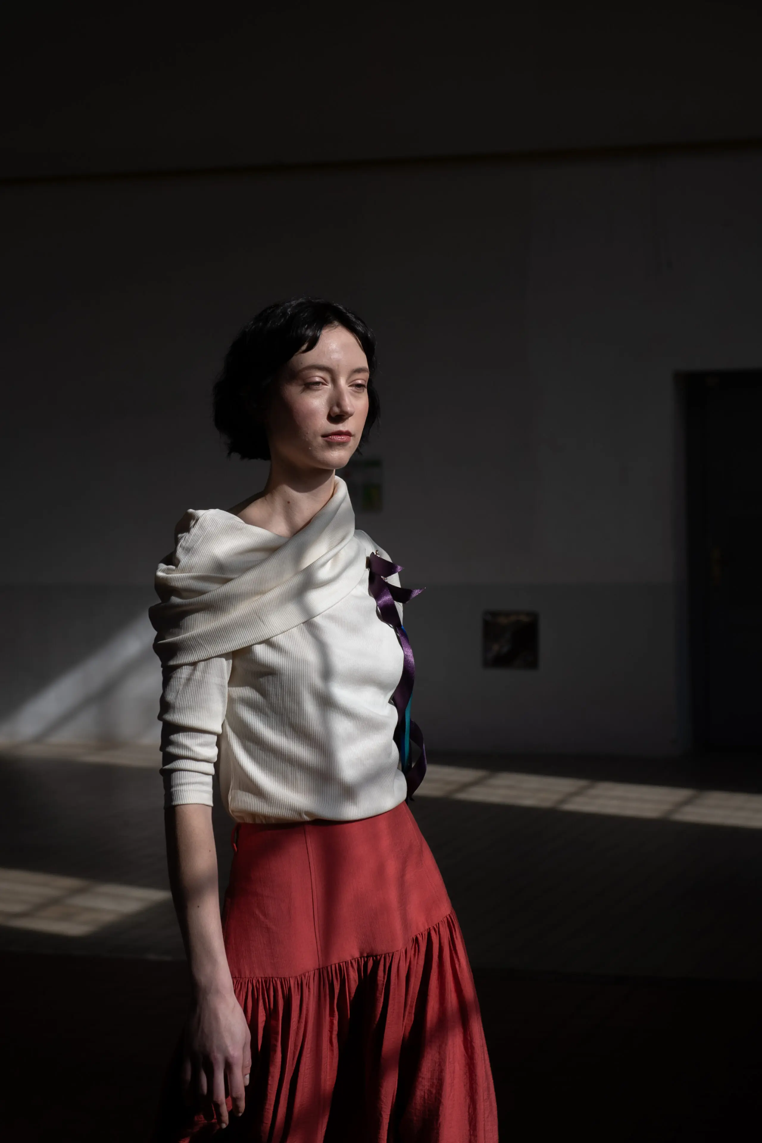 Off-Shoulder Top Ivory - Obrázek 5