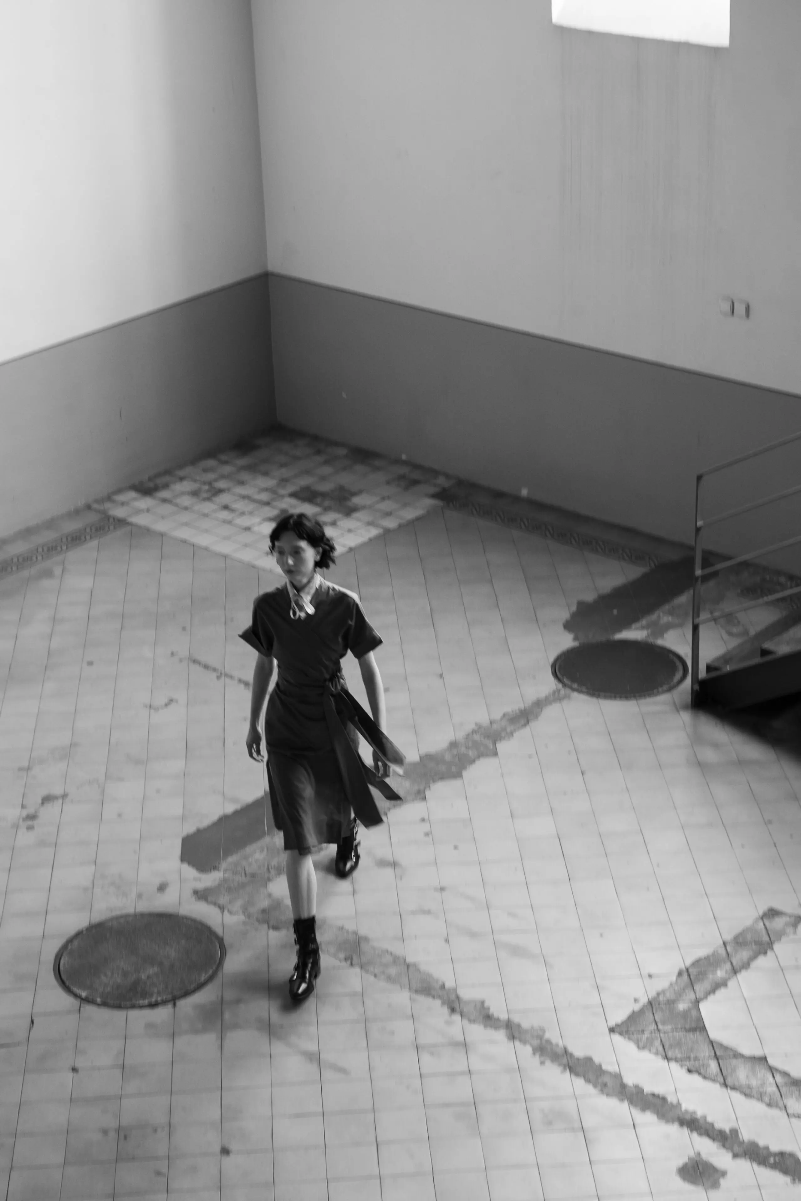 Signature Wrap Dress in Grey - Image 7