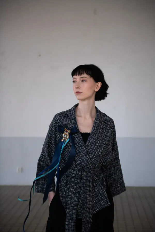 Kimono Blazer in Grey