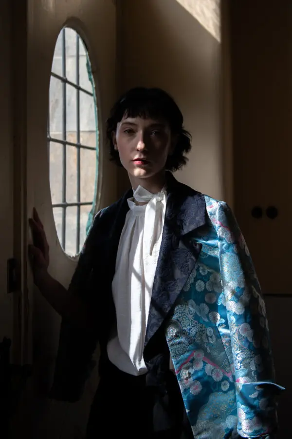 Zero-Waste Brocade Blazer