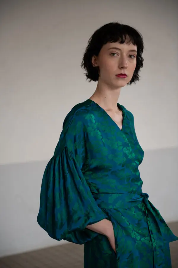 Hedvábné Zavinovací Šaty