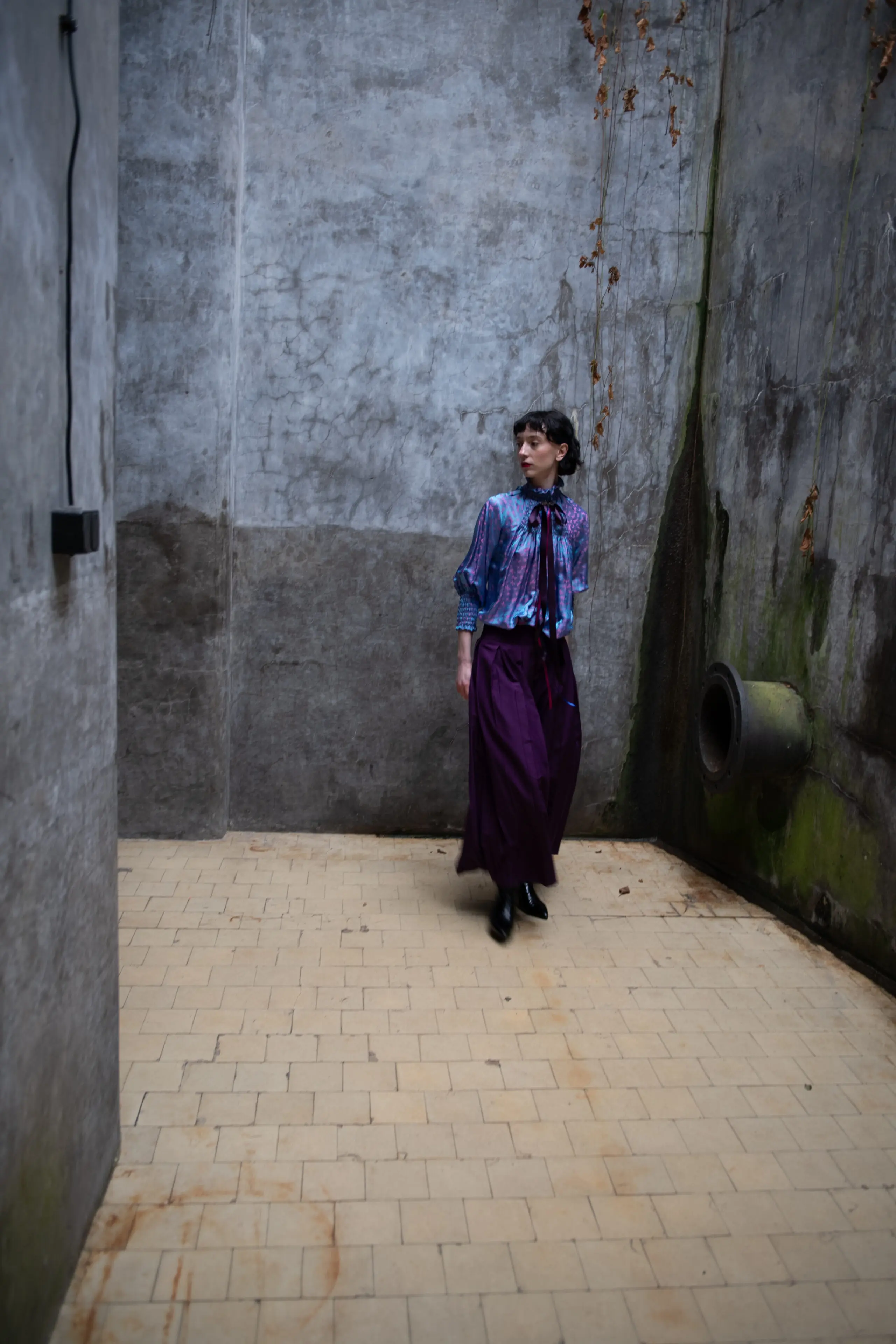 Purple Rain Silk Blouse - Image 8