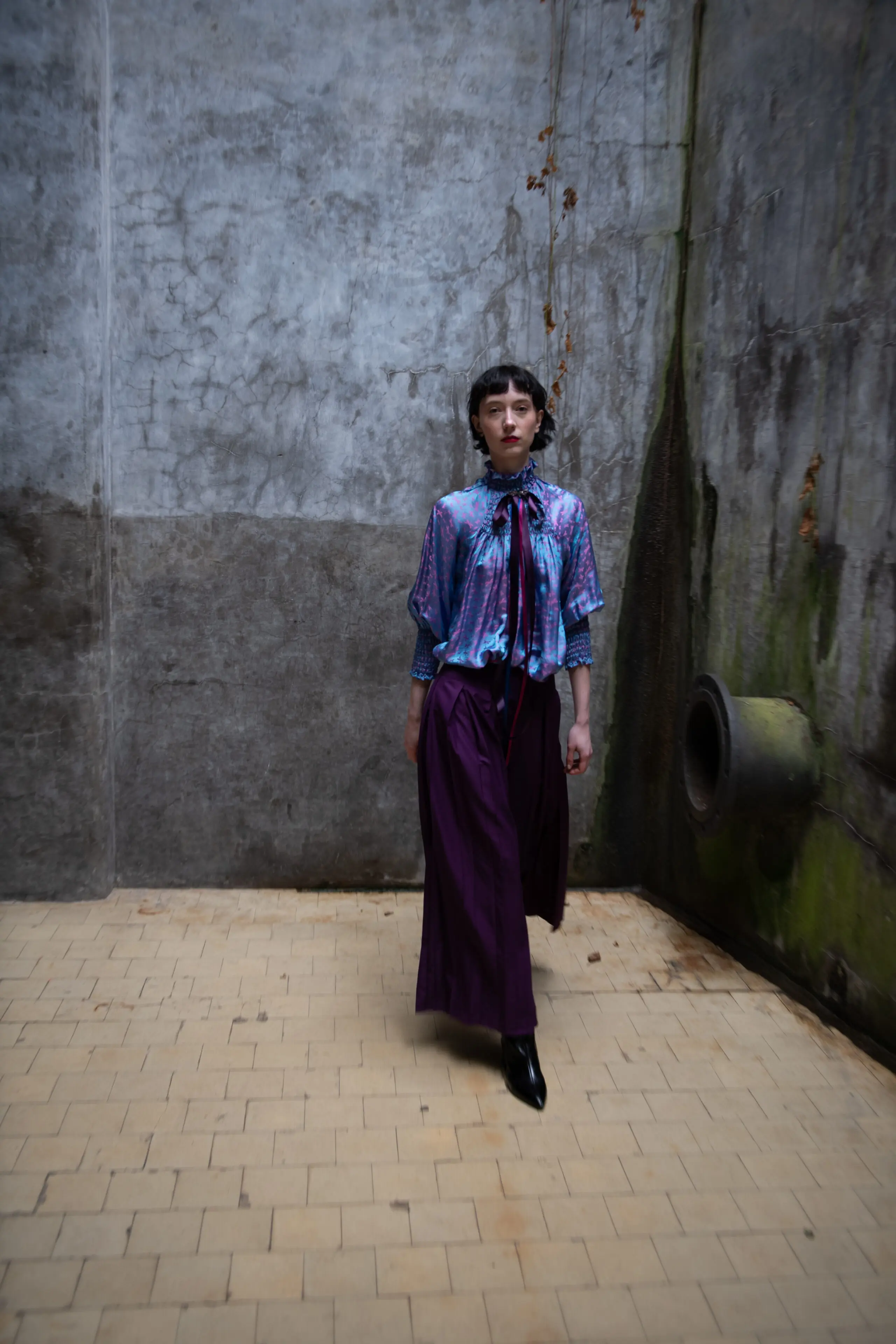 Purple Rain Silk Blouse - Image 5