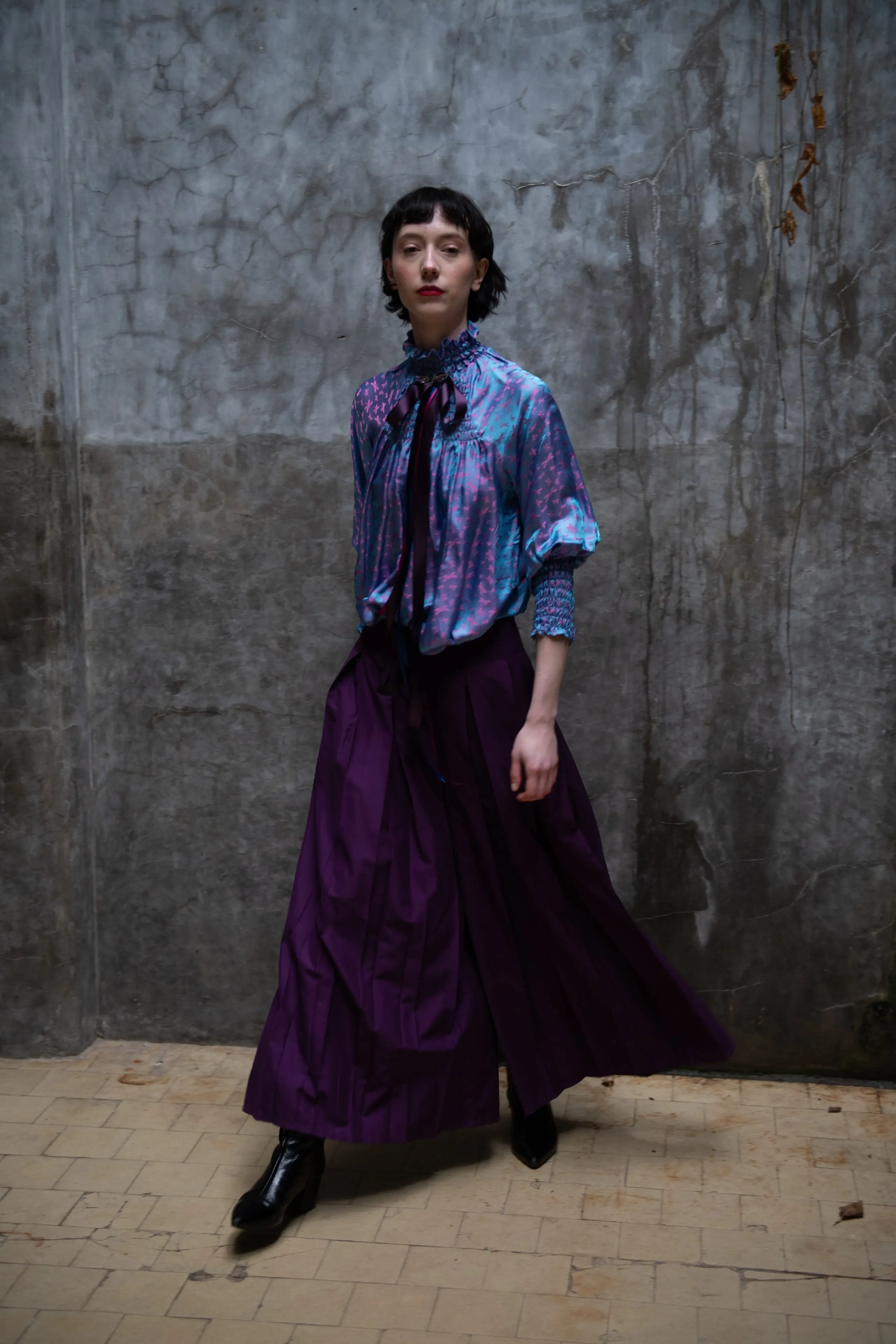 Purple Rain Silk Blouse - Image 6