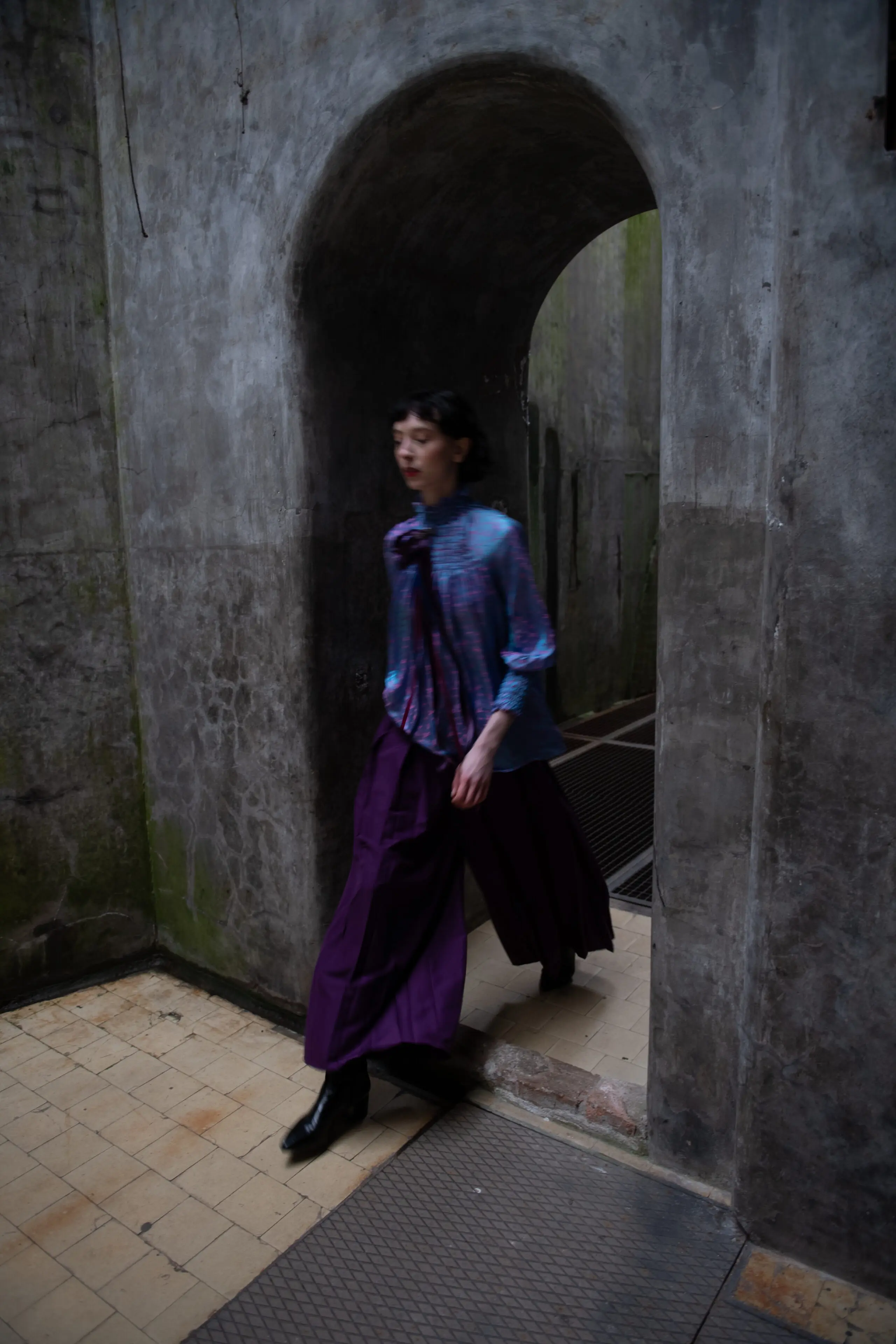 Purple Rain Silk Blouse - Image 7