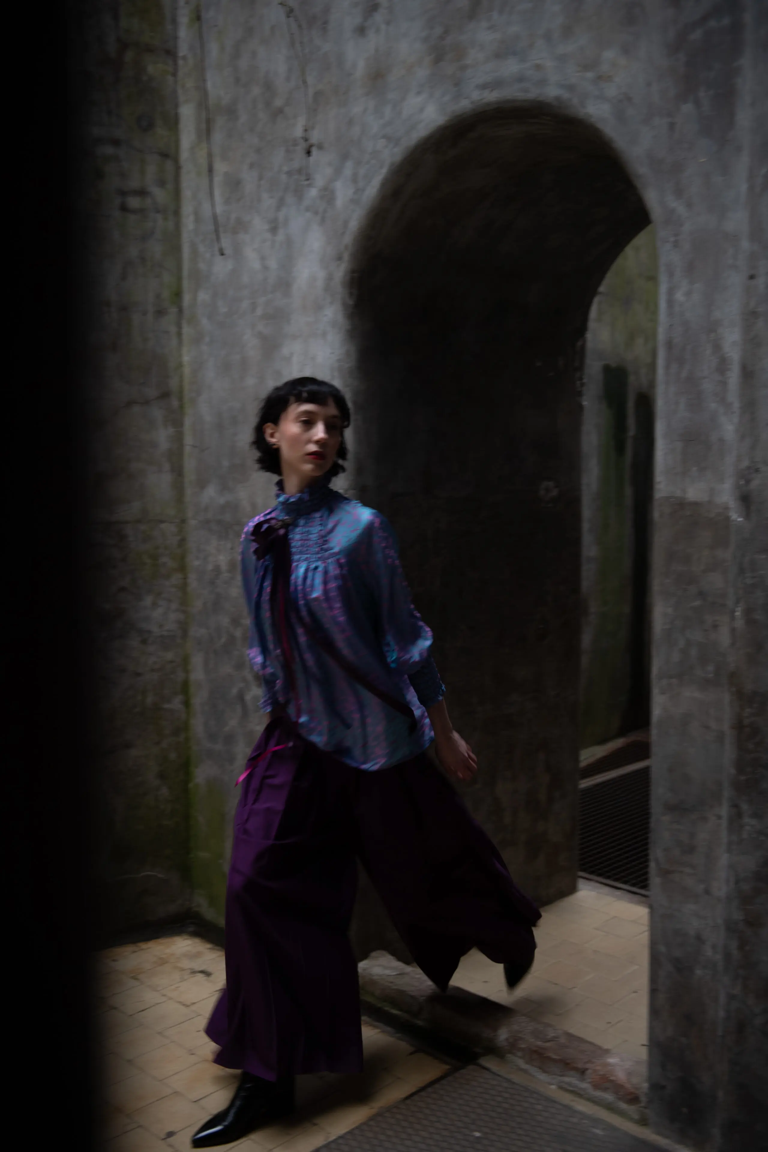 Purple Rain Silk Blouse - Image 4