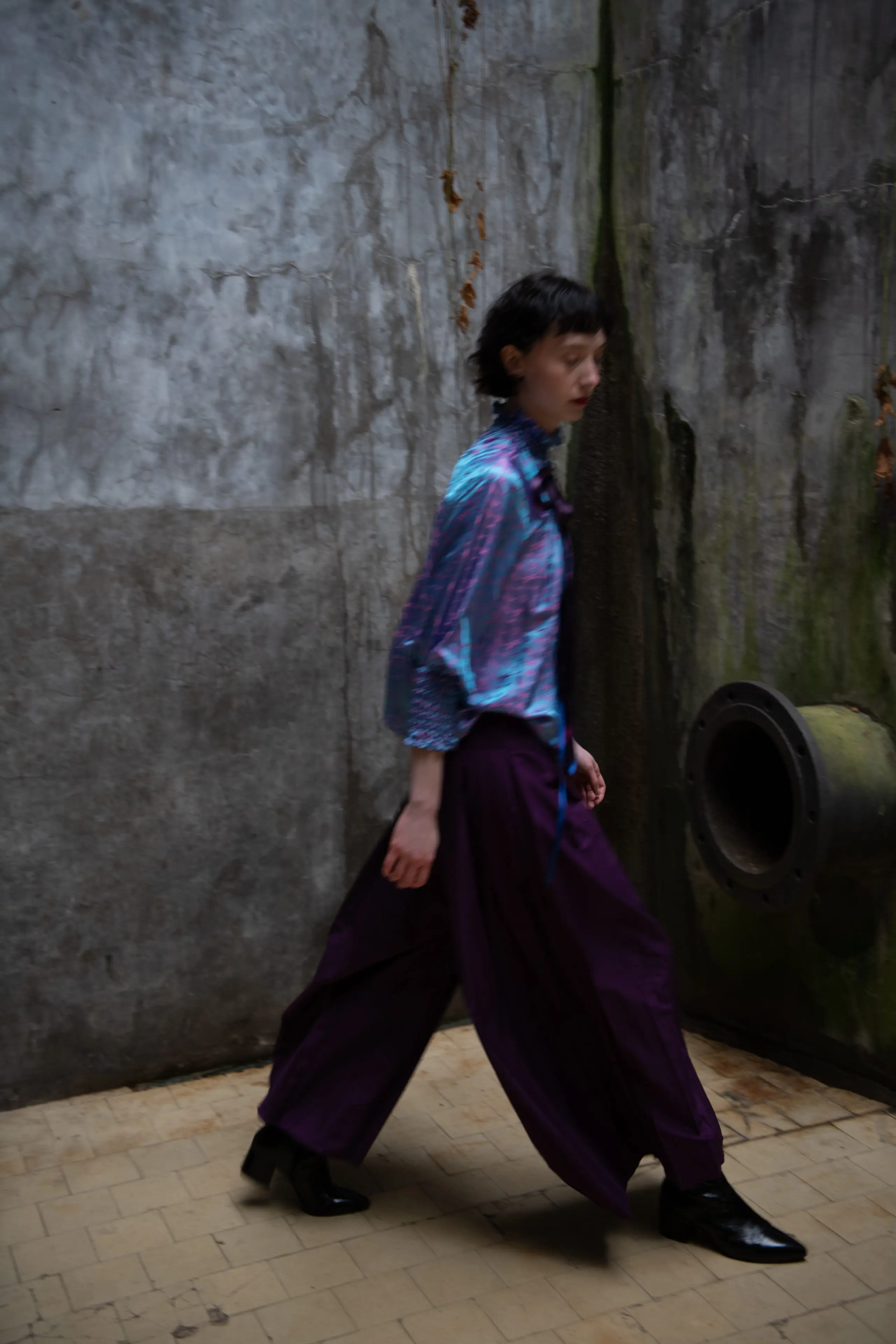 Purple Rain Silk Blouse - Image 3