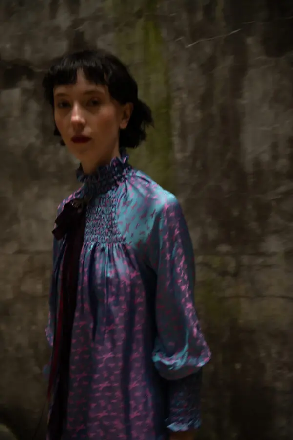 Purple Rain Silk Blouse