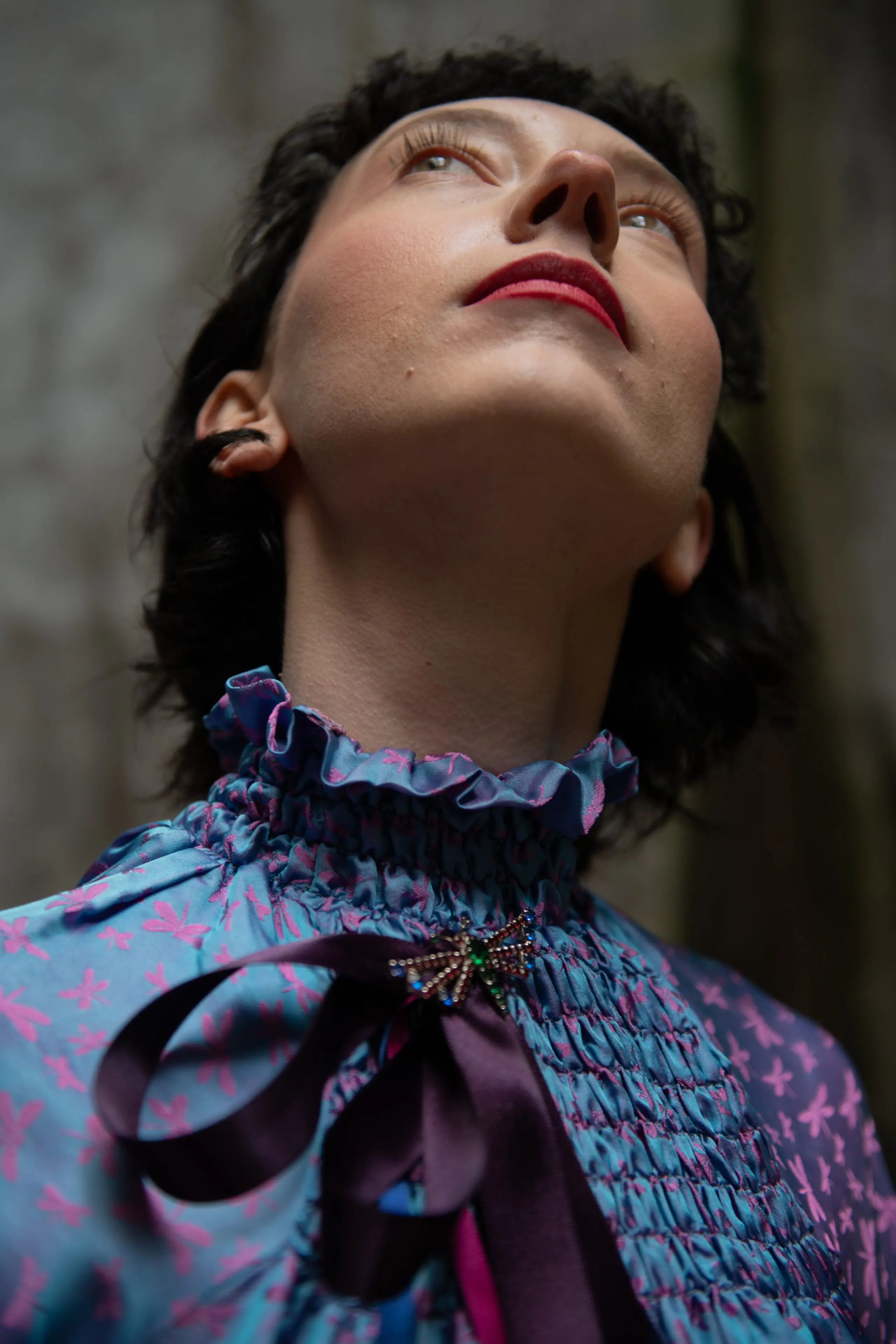 Purple Rain Silk Blouse - Image 2