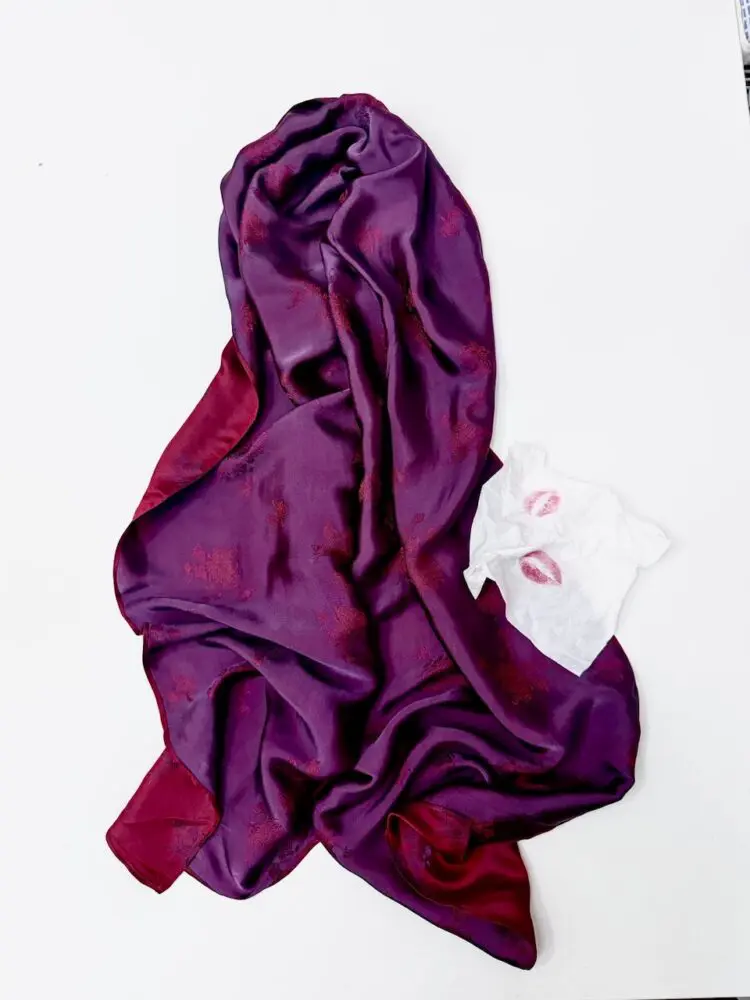 “Rouge” Silk Scarf