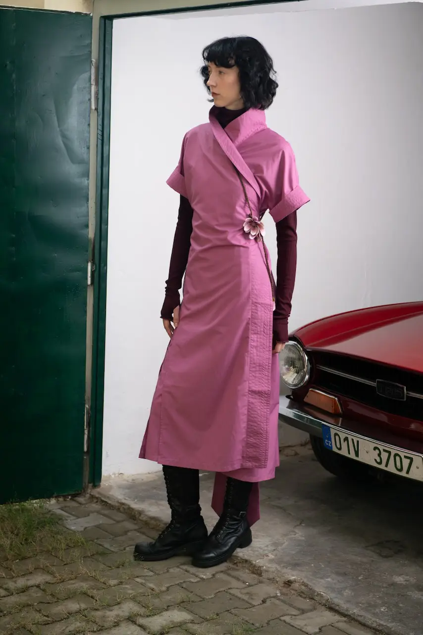 Quiet Statement Dress Pink - Image 6
