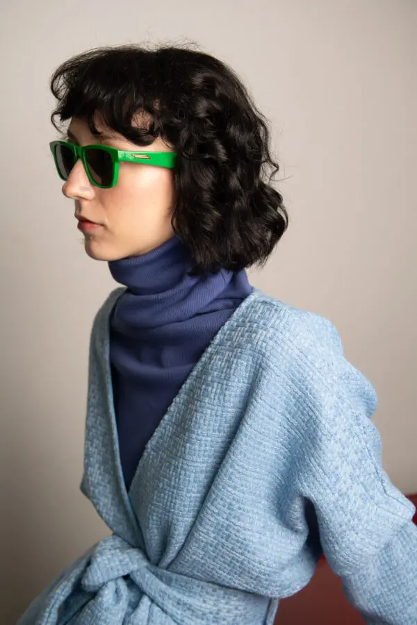 Blue Turtleneck