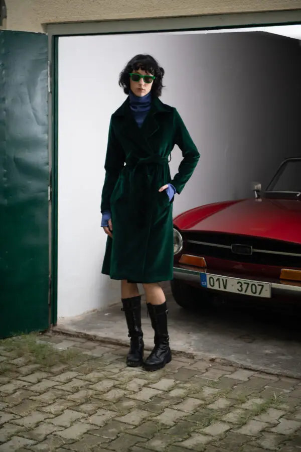 Velvet Trench-Coat