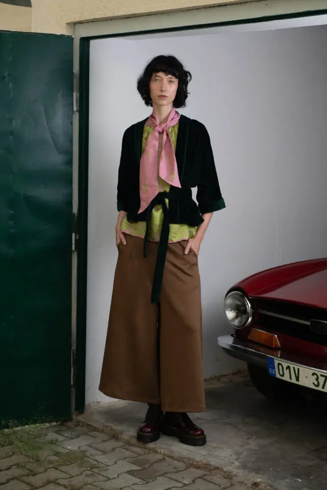 Sametové Kimono Oboustranné