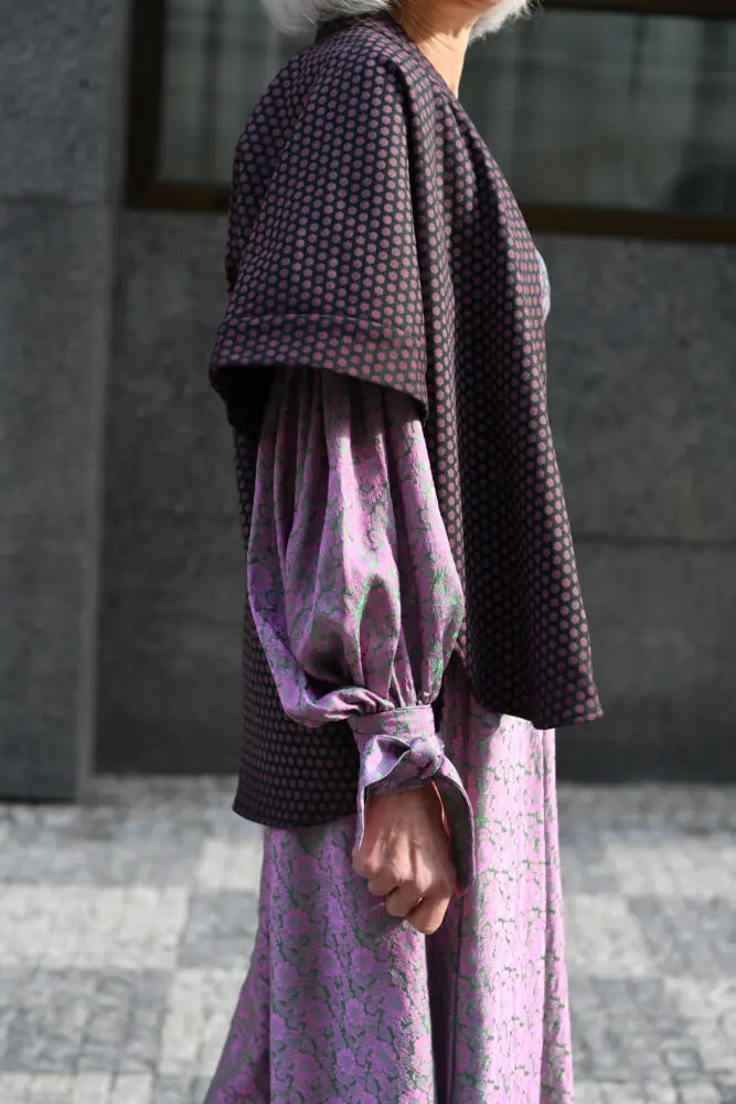 Vesta a la Kimono – puntíky, oboustranné
