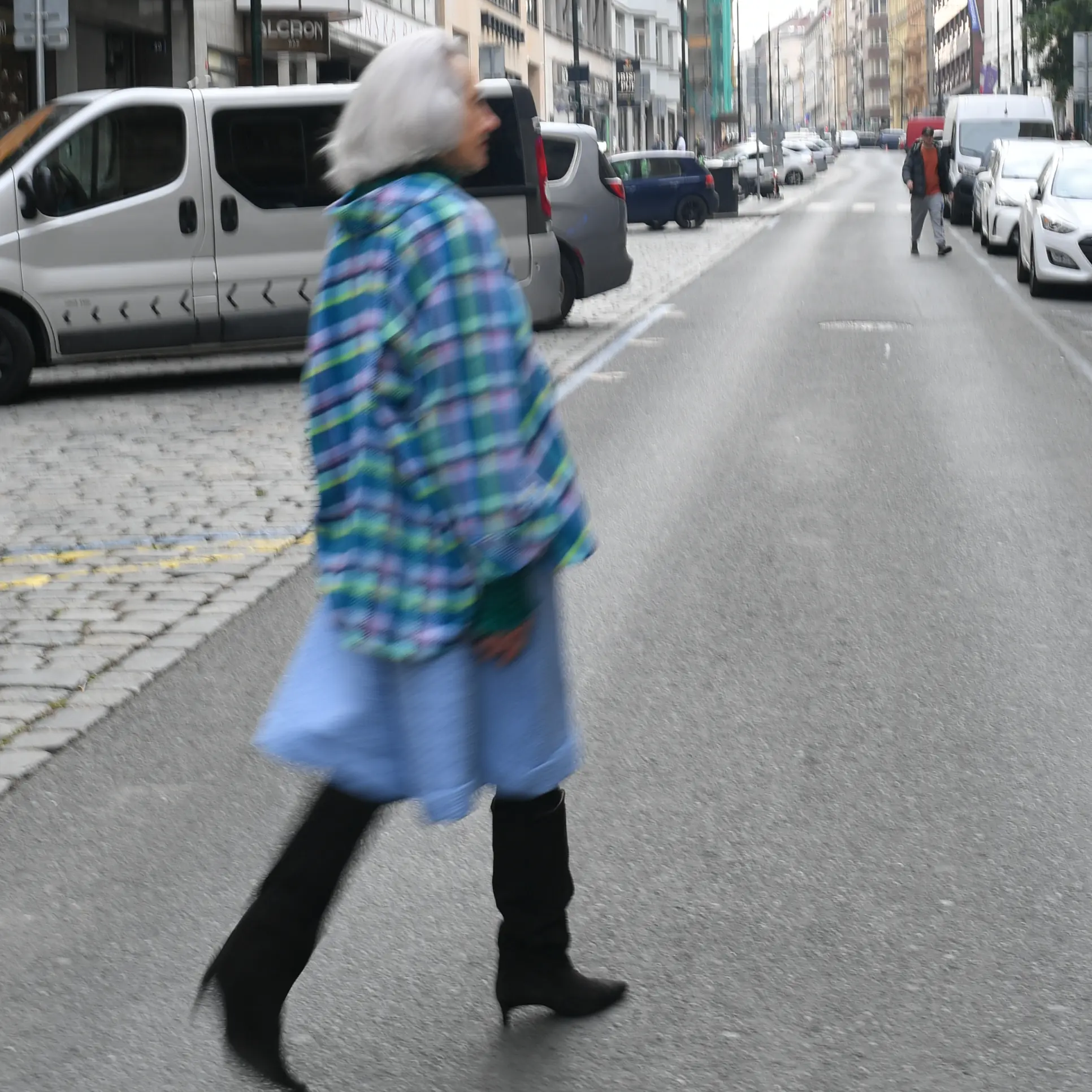 Colourful plaid kimono - Image 4