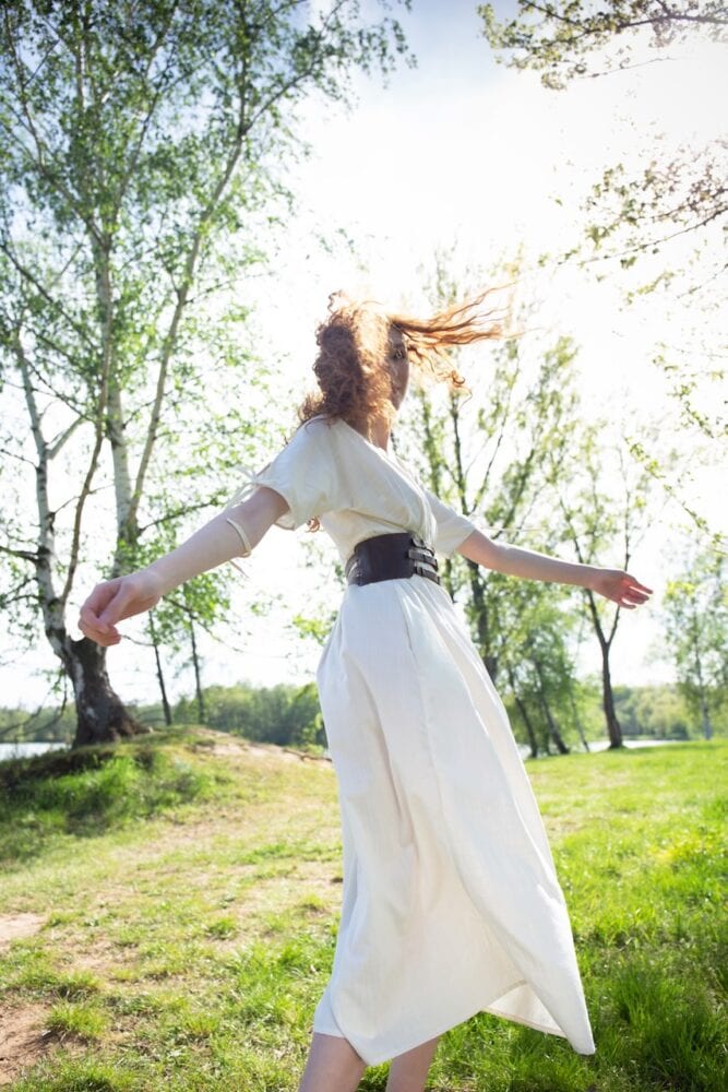 Linen Ivory dress