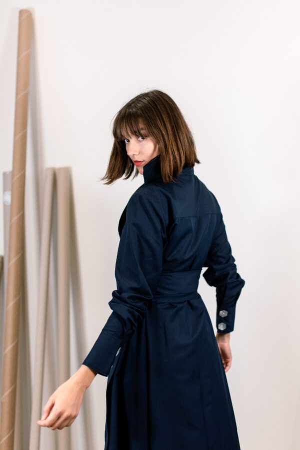 Nocturne blue wrap dress - Image 7