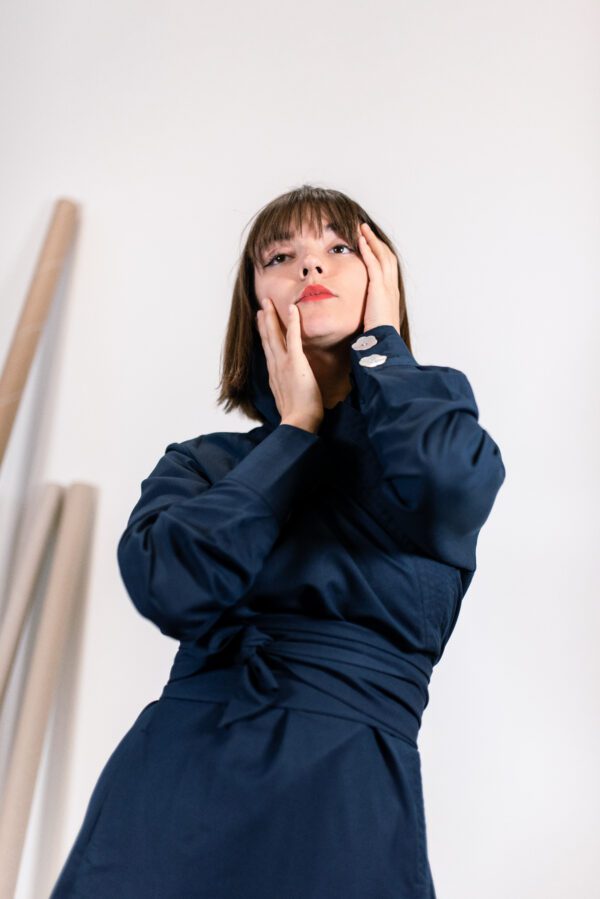 Nocturne blue wrap dress - Image 5