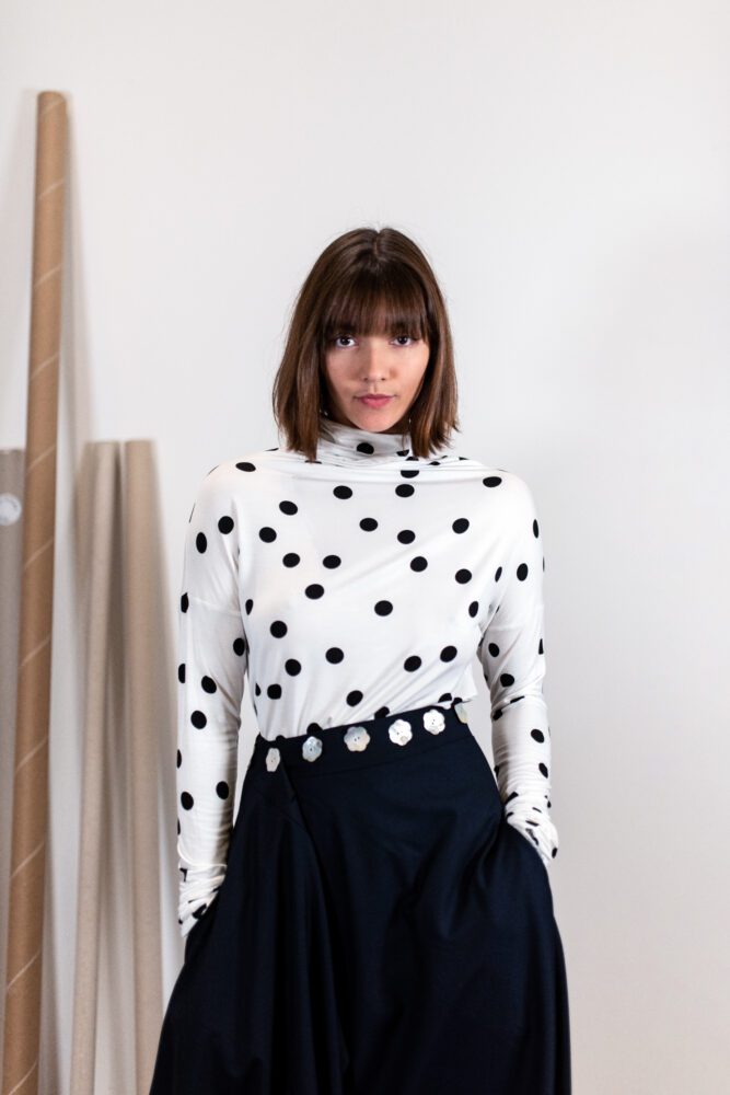 Polka dots winter T-shirt