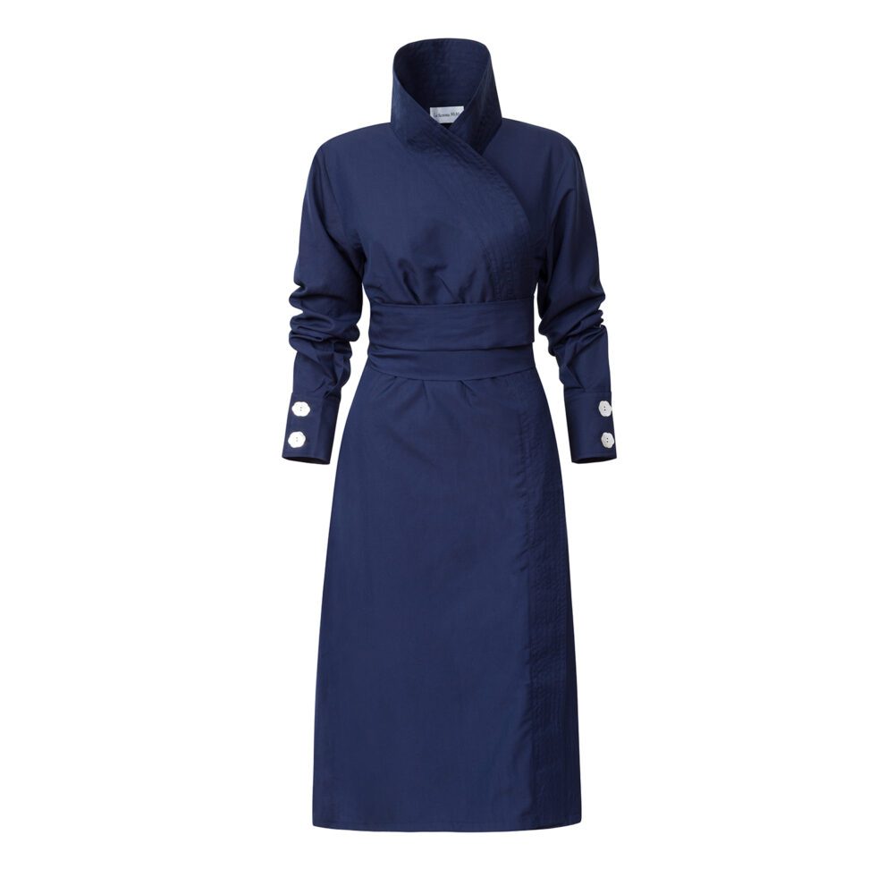 Nocturne blue wrap dress – SOLD OUT