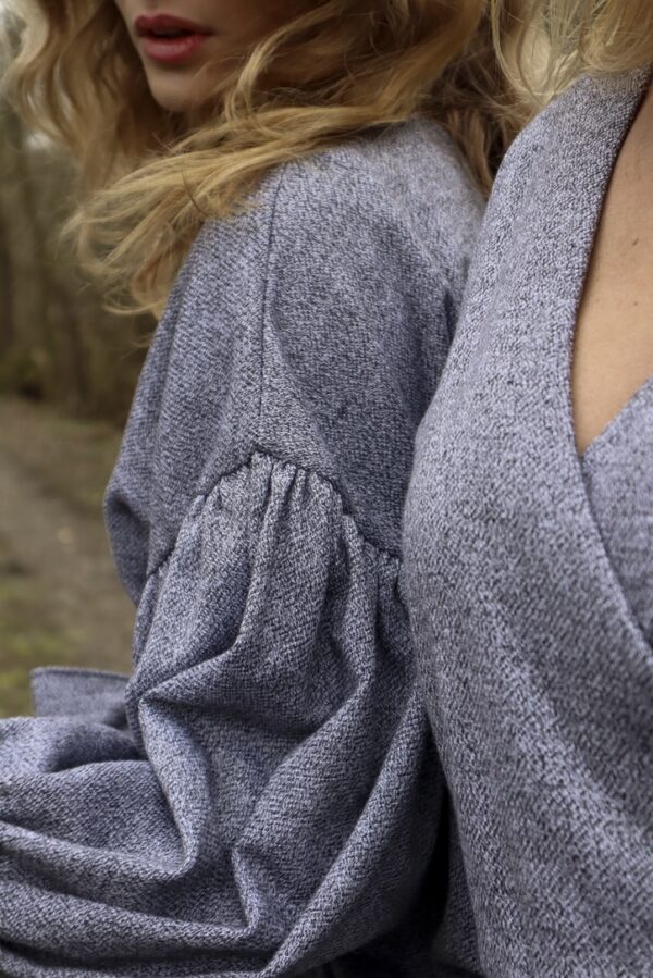 Grey wrap dress - Image 7