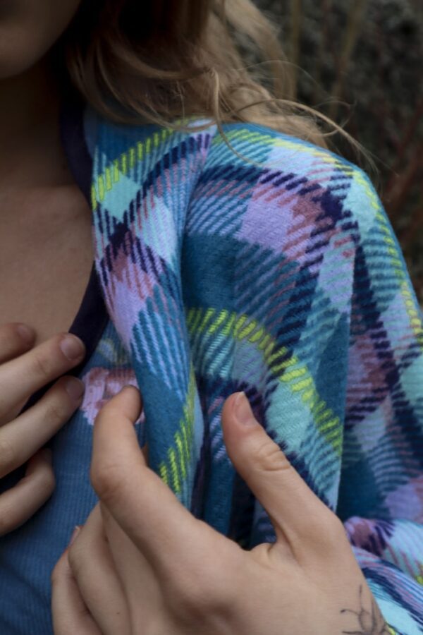 Barevné kostkované kimono - Image 4
