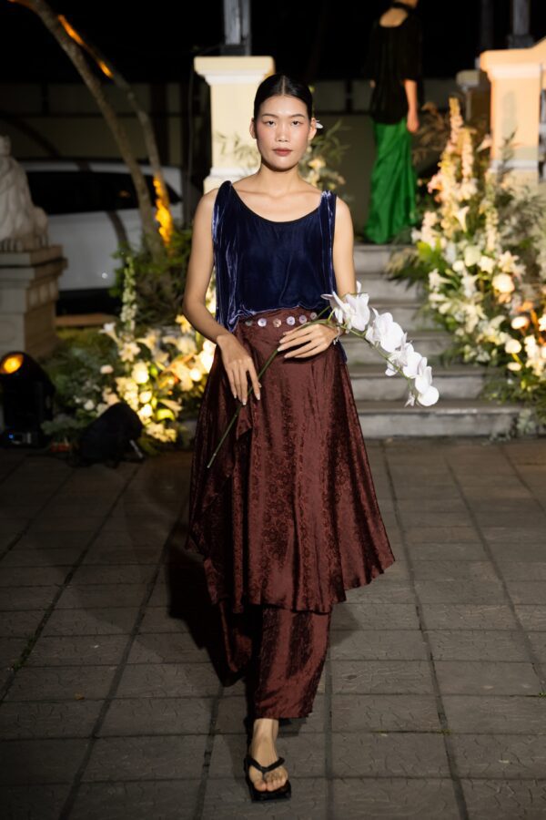 Sametová hedvábná halenka - Image 5