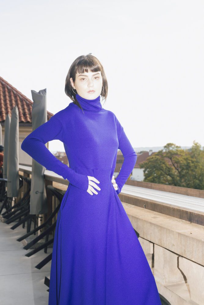 BlueVelvet Winter Dress